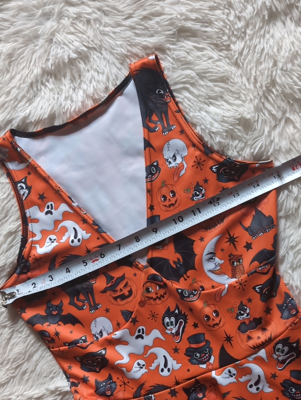 Blackmilk Trick or Treat Pumpkin Orange Retro Halloween Marilyn Dress Small - Picture 10 of 12